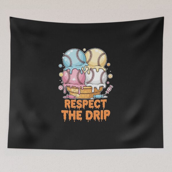 Item preview, Respect The Drip Baseball Drip Boys Ice Cream Drip Youth  designed and sold by diyoor.