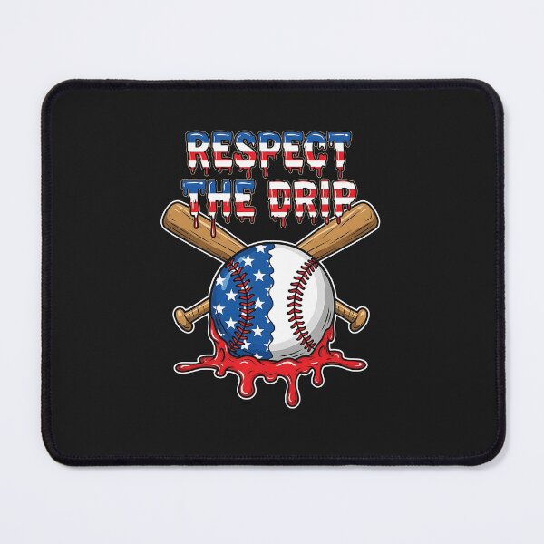 Item preview, Respect The Drip Baseball Ice Cream Drip 4th of July designed and sold by diyoor.