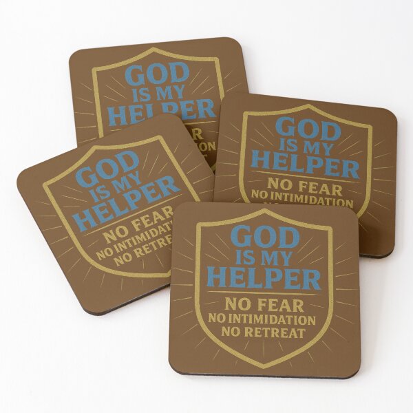 Item preview, God Is My Helper No Fear No Intimidation No Retreat designed and sold by Frank'sFaithProducts.