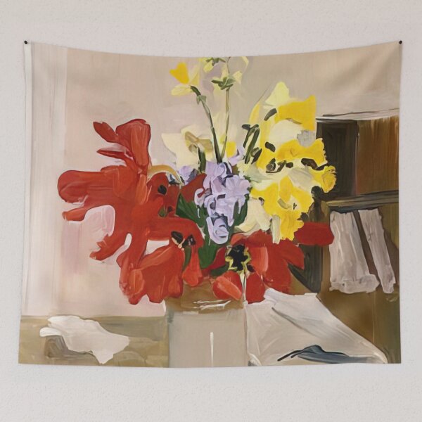 Item preview, Anemone And Daffodil 1965 By Fairfield Porter designed and sold by andrescastillRO.