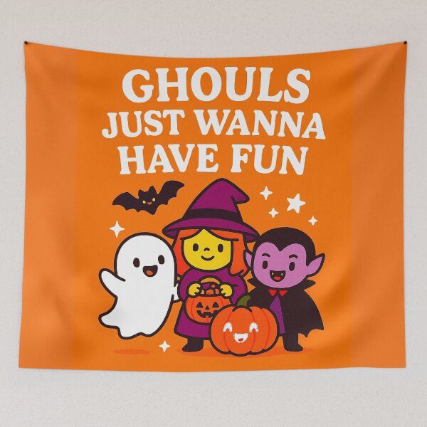 Item preview, Ghouls Just Wanna Have Fun – Spooky Squad Goals designed and sold by WheelieGdArt.