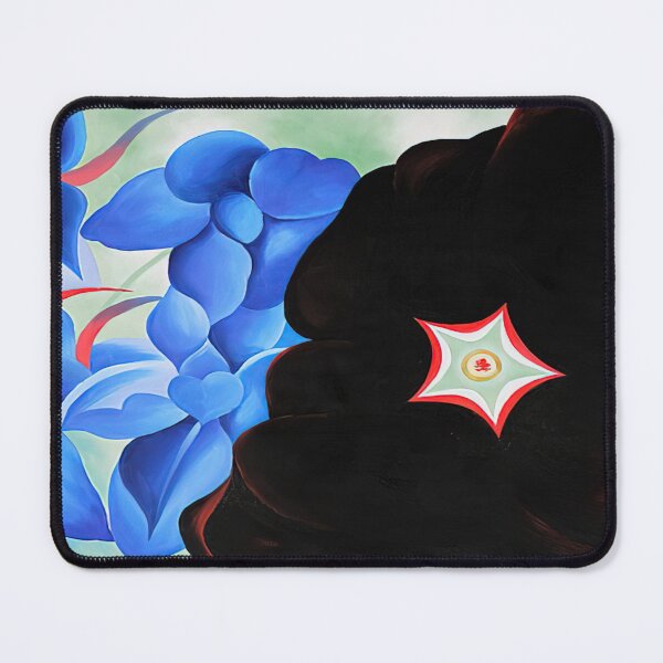Item preview, Black Hollyhock - Blue Larkspur By Georgia O'keeffe designed and sold by andrescastillRO.