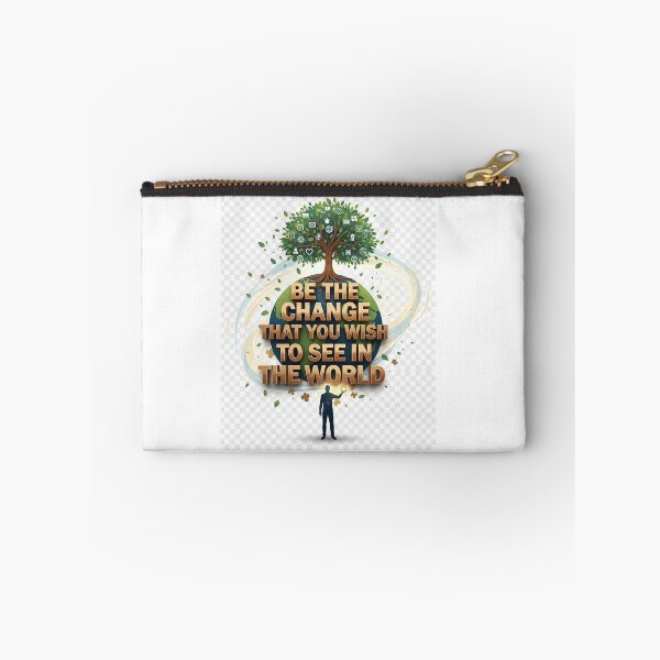 Item preview, Be the Change You Wish to See in the World – Inspirational Quote Earth Design designed and sold by GogoVibes.