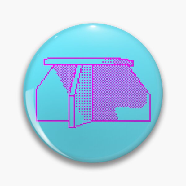 Item preview, Isle of Lewis Pixelart Bus Stop 1 (pink print) designed and sold by TheRandomFactor.
