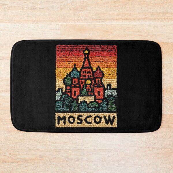 Item preview, Moscow Russia Poster | Whimsical Embroidered Folk Art designed and sold by TuncGK.