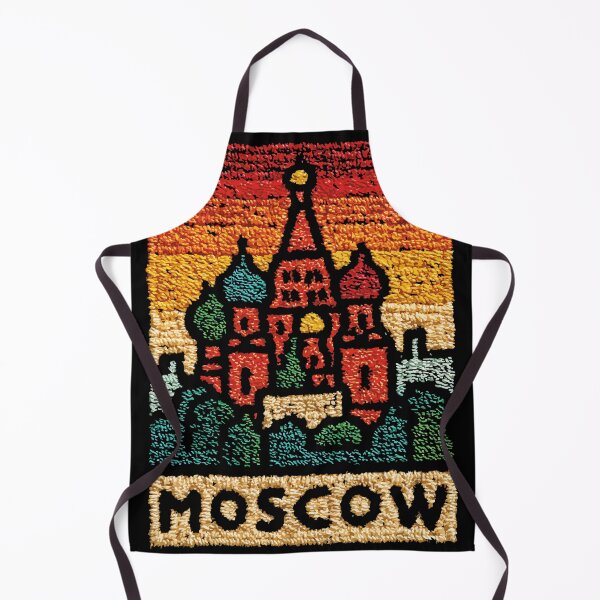 Item preview, Moscow Russia Poster | Whimsical Embroidered Folk Art designed and sold by TuncGK.