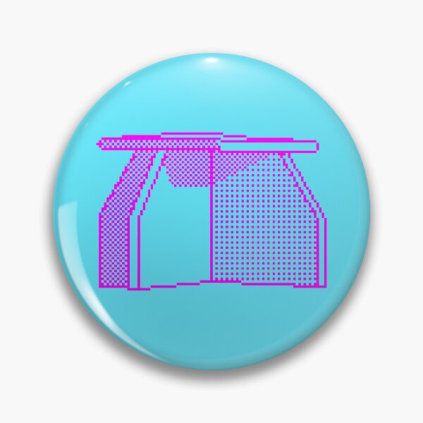 Item preview, Isle of Lewis Pixelart Bus Stop 3 (pink print) designed and sold by TheRandomFactor.