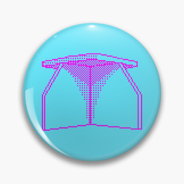 Item preview, Isle of Lewis Pixelart Bus Stop 4 (pink print) designed and sold by TheRandomFactor.