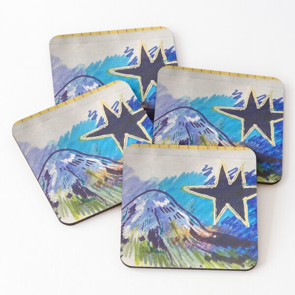 Item preview, Mountain mixed media artwork designed and sold by LuluNellie.