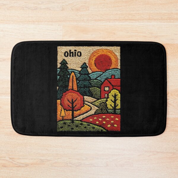 Item preview, Autumn in Ohio Poster | Winding Road Folk Art designed and sold by TuncGK.