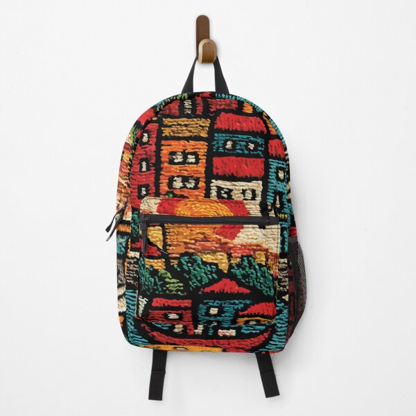 Item preview, Porto Portugal Poster | Colorful Riverfront Folk Art designed and sold by TuncGK.
