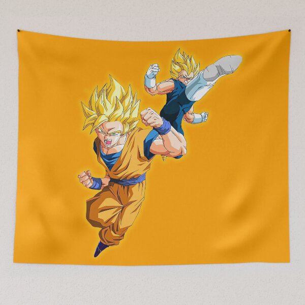 Item preview, Epic Super Warrior Duo | Powerful Anime Fighter Artwork designed and sold by Artistic canvas store.