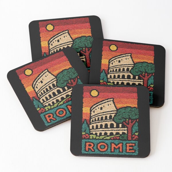 Item preview, Rome Colosseum Poster | Ancient Roman Folk Art designed and sold by TuncGK.