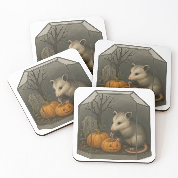 Item preview, Cute Possum with Pumpkins designed and sold by thehaywirehoney.
