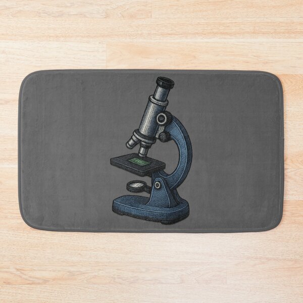 Aperçu de l'œuvre Microscope de style broderie pour la science créée et vendue par Ahau Designs.