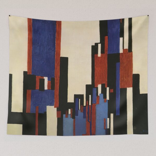 Item preview, Vertical Plains Blue And Red By Frantisek Kupka designed and sold by diegocastilo.