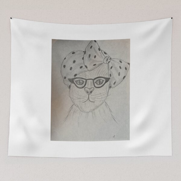 Item preview, Cat with Bow designed and sold by EandAartists.