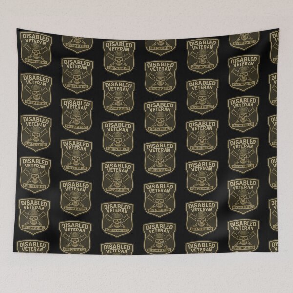 Item preview, Runs on Pure Hate – Gritty Disabled Veteran Military Patch Design designed and sold by getpressedshirt.