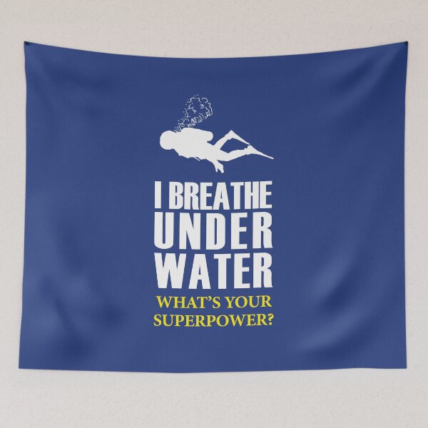 Item preview, I Breathe Underwater What Is Your Super Power - Cool Funny Diver Saying Gift designed and sold by dtino.