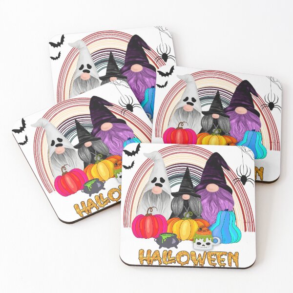 Item preview, Whimsical Gnomes dressed as a ghost and witches designed and sold by DeBenedetto Digital Designs.