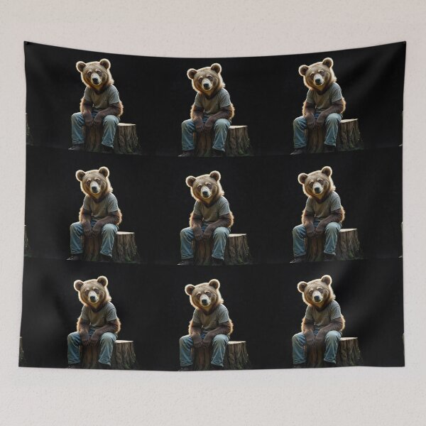 Item preview, Bear in Jeans and T-shirt designed and sold by Savannah Gibbs.