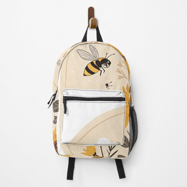 Item preview, Minimalist Botanical Illustration – Bees Flying Around Sunflowers in Oval designed and sold by Vive con Fe.