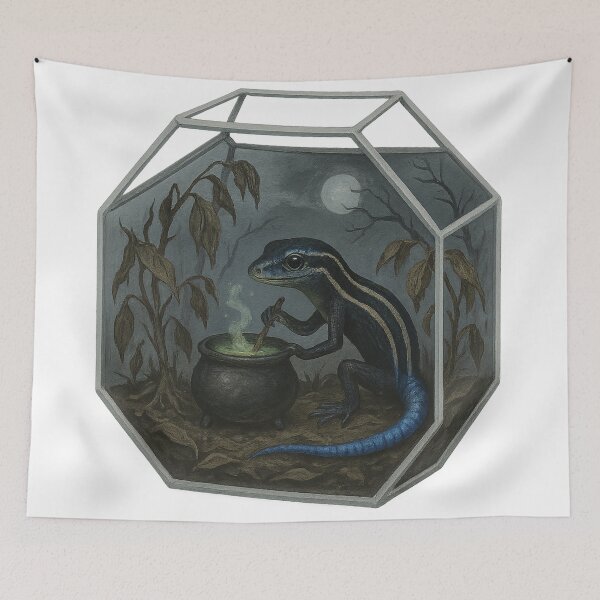 Item preview, Skink Cooking in a Cauldron designed and sold by thehaywirehoney.