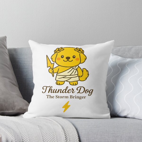 Item preview, Thunder Dog – Cute Mythical Pet Illustration, The Storm Bringer designed and sold by RungsitDesign.