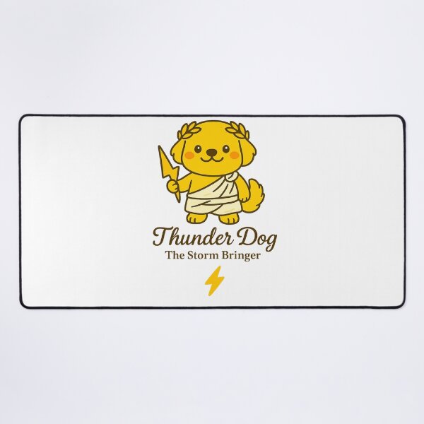 Item preview, Thunder Dog – Cute Mythical Pet Illustration, The Storm Bringer designed and sold by RungsitDesign.