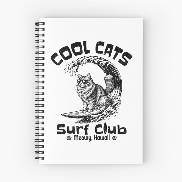 Item preview, Cool Cats Surf Club Meowy Hawaii designed and sold by EthosWear.