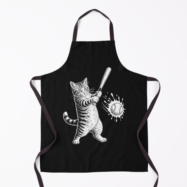 Item preview, Funny Cat Baseball Graphic designed and sold by cawtoon.
