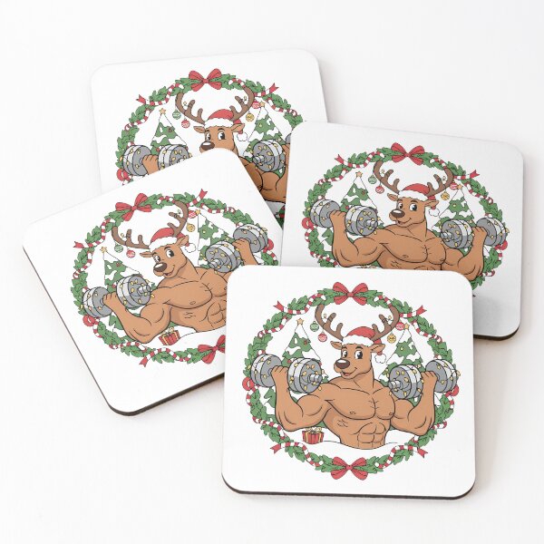 Item preview, Gym Reindeer Christmas Workout designed and sold by Drip stamp.