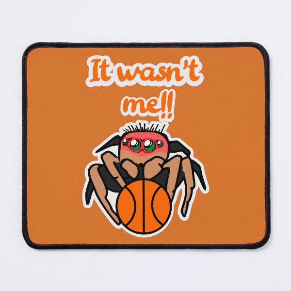 Item preview, Jumping Spider Playing Basketball - It wasn't me - Basket and Three-Pointer! designed and sold by Marcia Motivos.