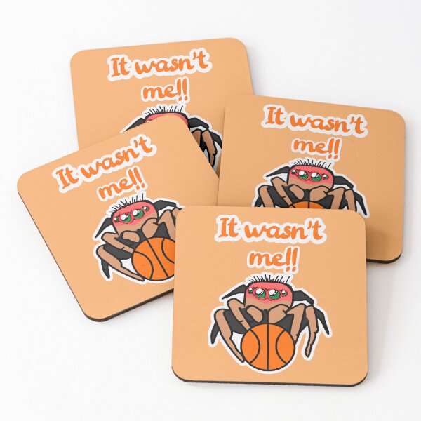 Item preview, Jumping Spider Playing Basketball - It wasn't me - Basket and Three-Pointer! designed and sold by Marcia Motivos.