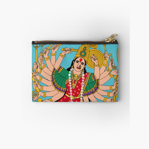 Item preview, Saptashrungi Devi Illustration | Goddess Durga of Seven Peaks | Divine Mountain Goddess Digital Artwork designed and sold by Harshit_Digital_Arts.