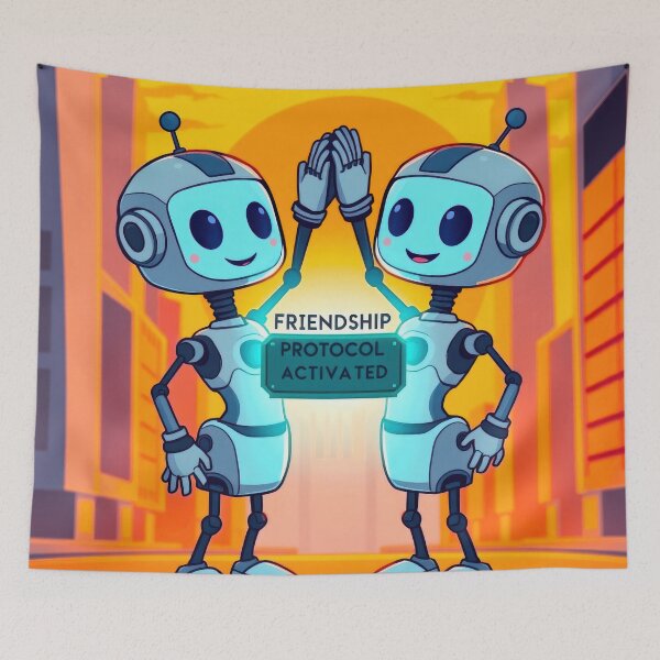 Item preview, Robot Friendship Protocol designed and sold by CTM ArtStudio.