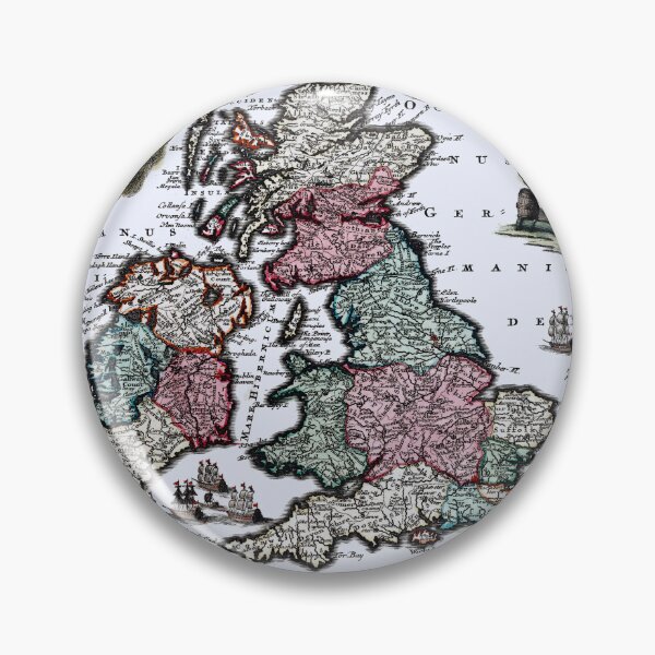 Item preview, Vintage Map of British Isles designed and sold by barefootliam.