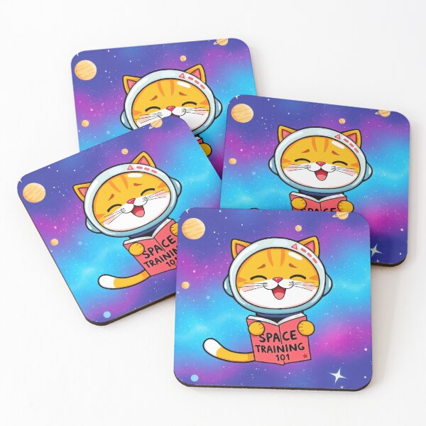 Item preview, Space Cat Astronaut Training designed and sold by CTM ArtStudio.