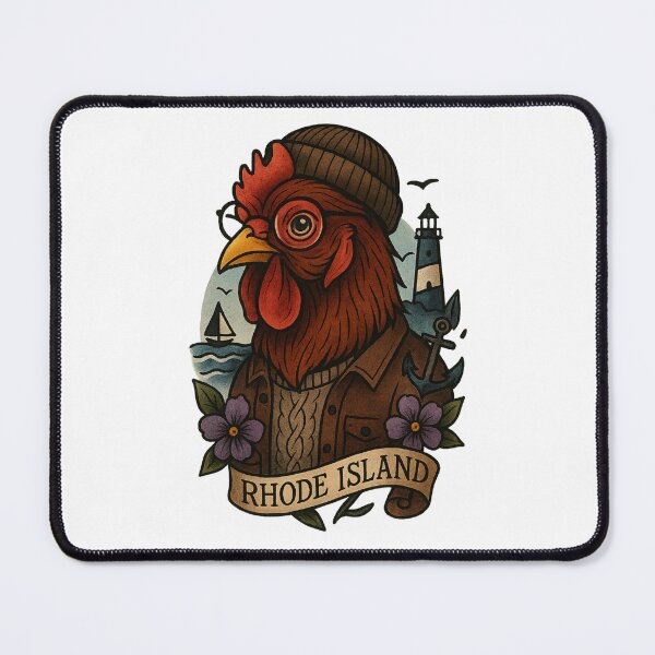 Item preview, Rhode Island Red Rooster State Bird – Fifty Nifty Collection Gift designed and sold by Zippitydodads.