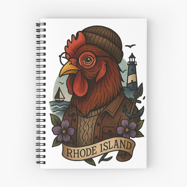 Item preview, Rhode Island Red Rooster State Bird – Fifty Nifty Collection Gift designed and sold by Zippitydodads.