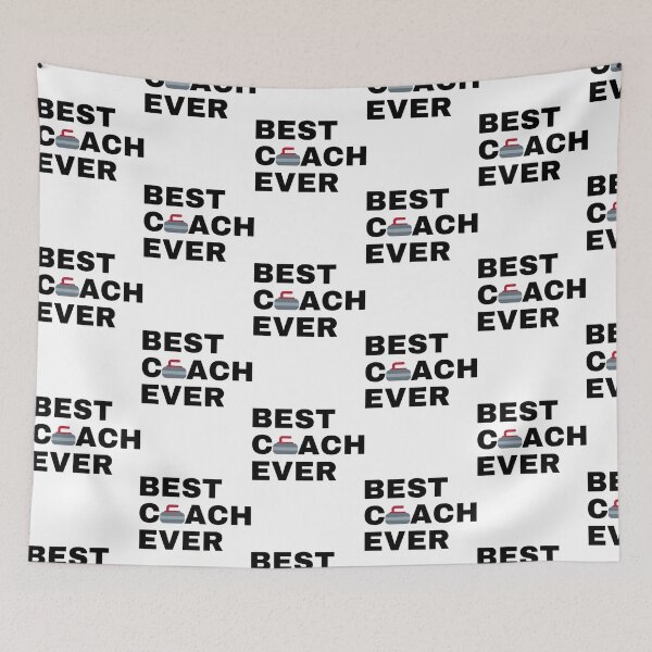 Item preview, Best Coach Ever Curling - Black designed and sold by dereckgoodwi.