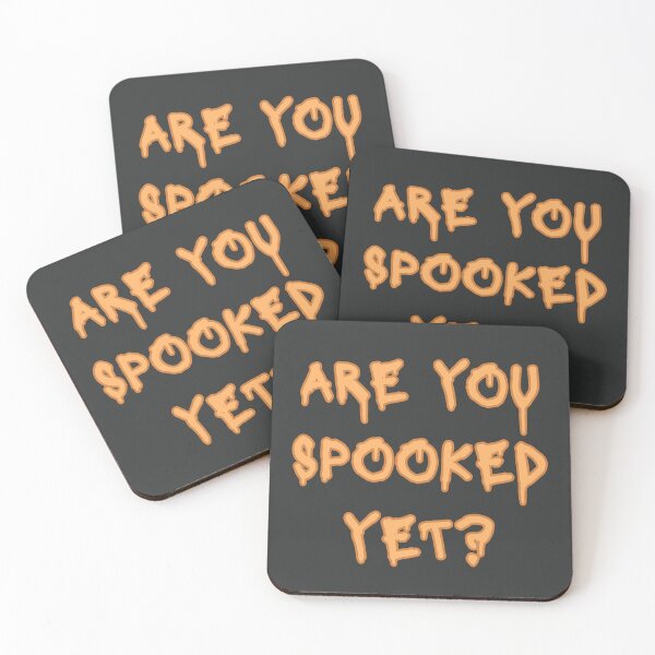 Item preview, Are You Spooked? Creepy Halloween Text Design designed and sold by Furkan Al-Gburi.
