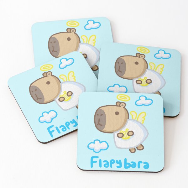 Item preview, Flapybara (with text) designed and sold by CamelCactus.