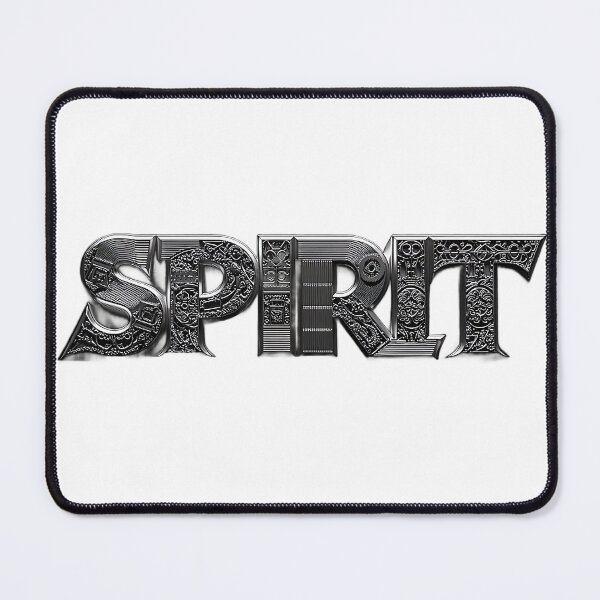 Item preview, SPIRIT — Metallic Engraved 3D Typography on Black designed and sold by Pjotre7.