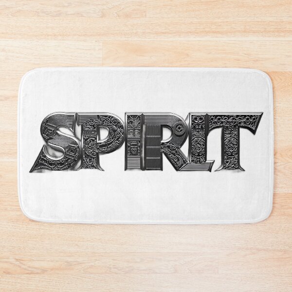 Item preview, SPIRIT — Metallic Engraved 3D Typography on Black designed and sold by Pjotre7.