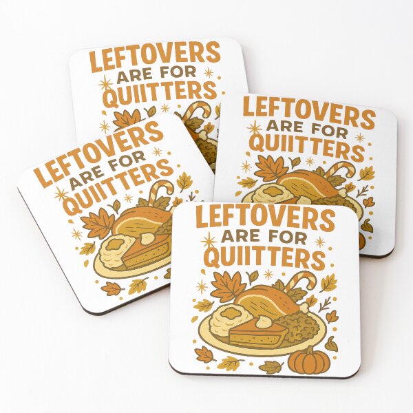 Item preview, Leftovers Are For Quitters – Funny Retro Thanksgiving Plate Mid Century Design designed and sold by FluffyCreative.