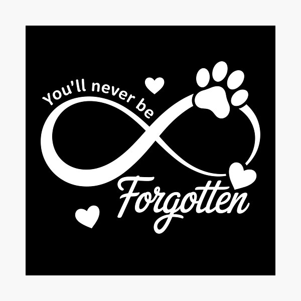 Item preview, Dog Memorial - You'll Never Be Forgotten designed and sold by theartfulaspie.
