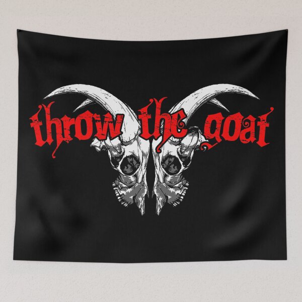 Item preview, Throw The Goat - Twin Skull designed and sold by Vomitrocious.
