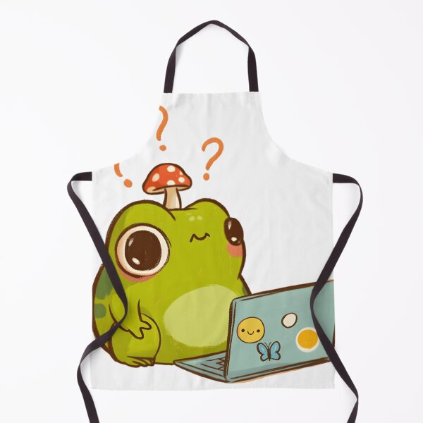Item preview, adorable frog cartoon fun style designed and sold by Stego-Drake.