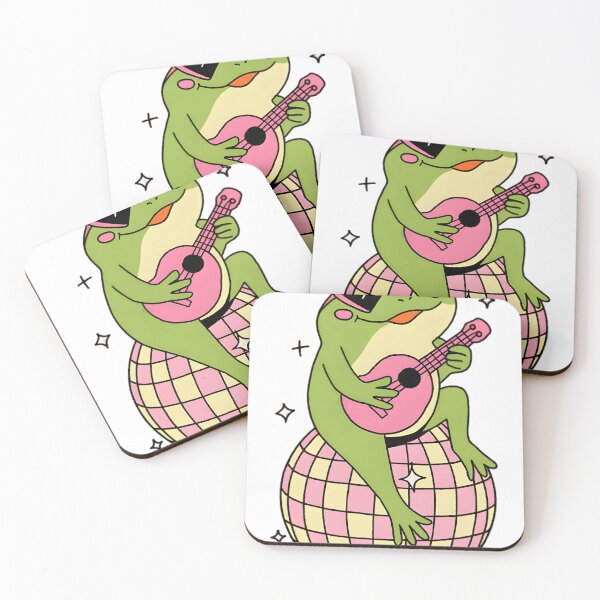 Item preview, cute frog illustration kawaii animal designed and sold by Stego-Drake.